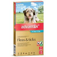 Advantix for Medium Dogs 4-10kgs Aqua