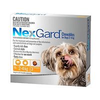 NexGard for Dogs 2-4kg - Orange 3pk