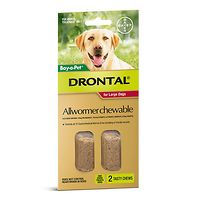 Drontal Allwormer Large Dog 35kgs - 2 Chews